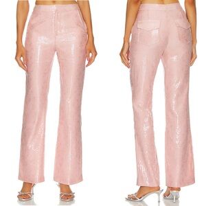 NEW NWT Kim Shui Pailette Sequin Pants In Pink